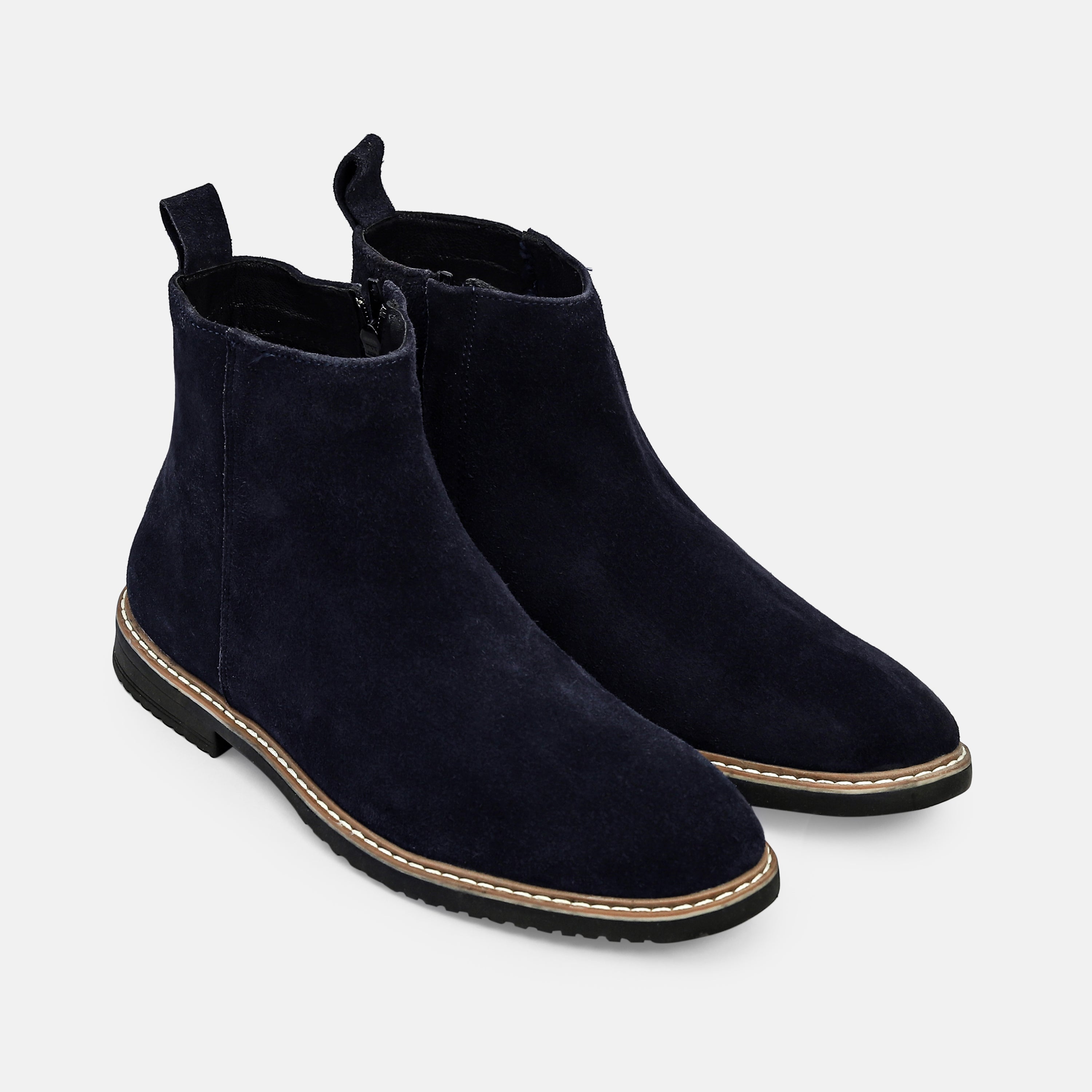 Raven Suede Leather Chelsea Boots